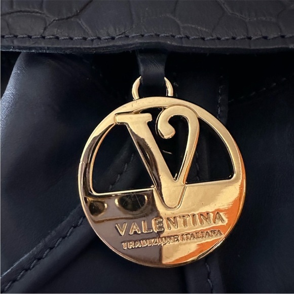 Valentina Blue 🔵 Backpack with Gold Accents💙 - Picture 4 of 10